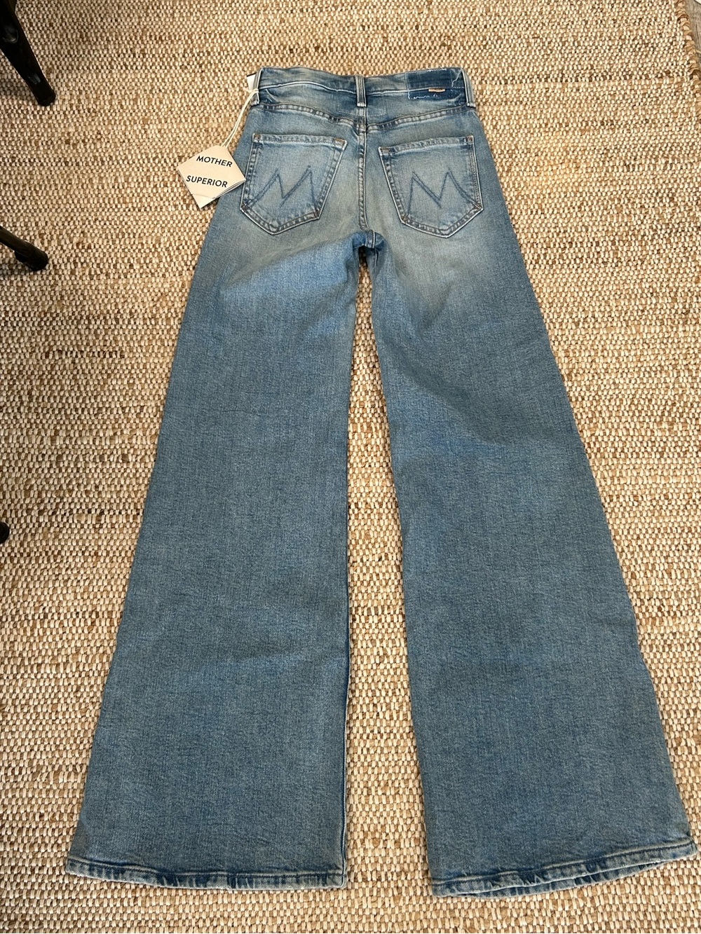 MOTHER SUPERIOR Tomcat Roller Anthropologie “I confess” High-Rise Wide Leg Jeans - Picture 8 of 16